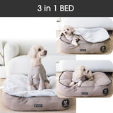 DOG BED WITH BLANKET ATTACHED (POCKET) - Peppy Buddies